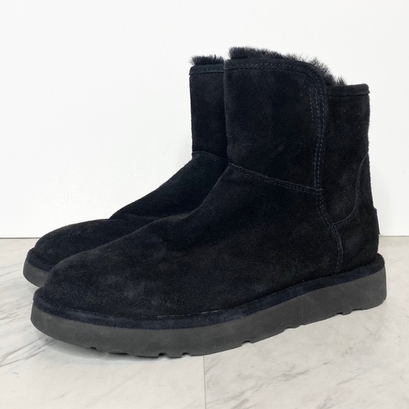 New! UGG Abree Mini Black Winter Boot 5 - Picture 1 of 14
